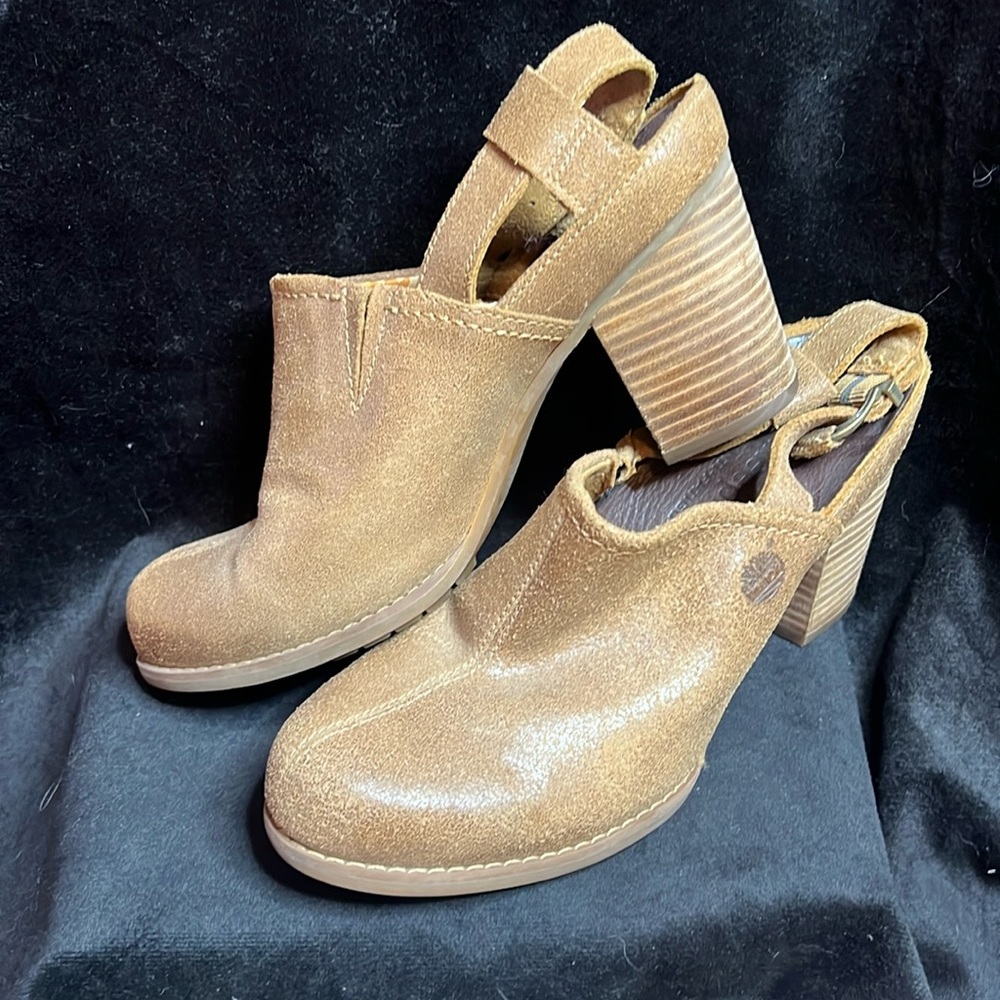 Timberland leather heel sling back clog shoe size 7.5